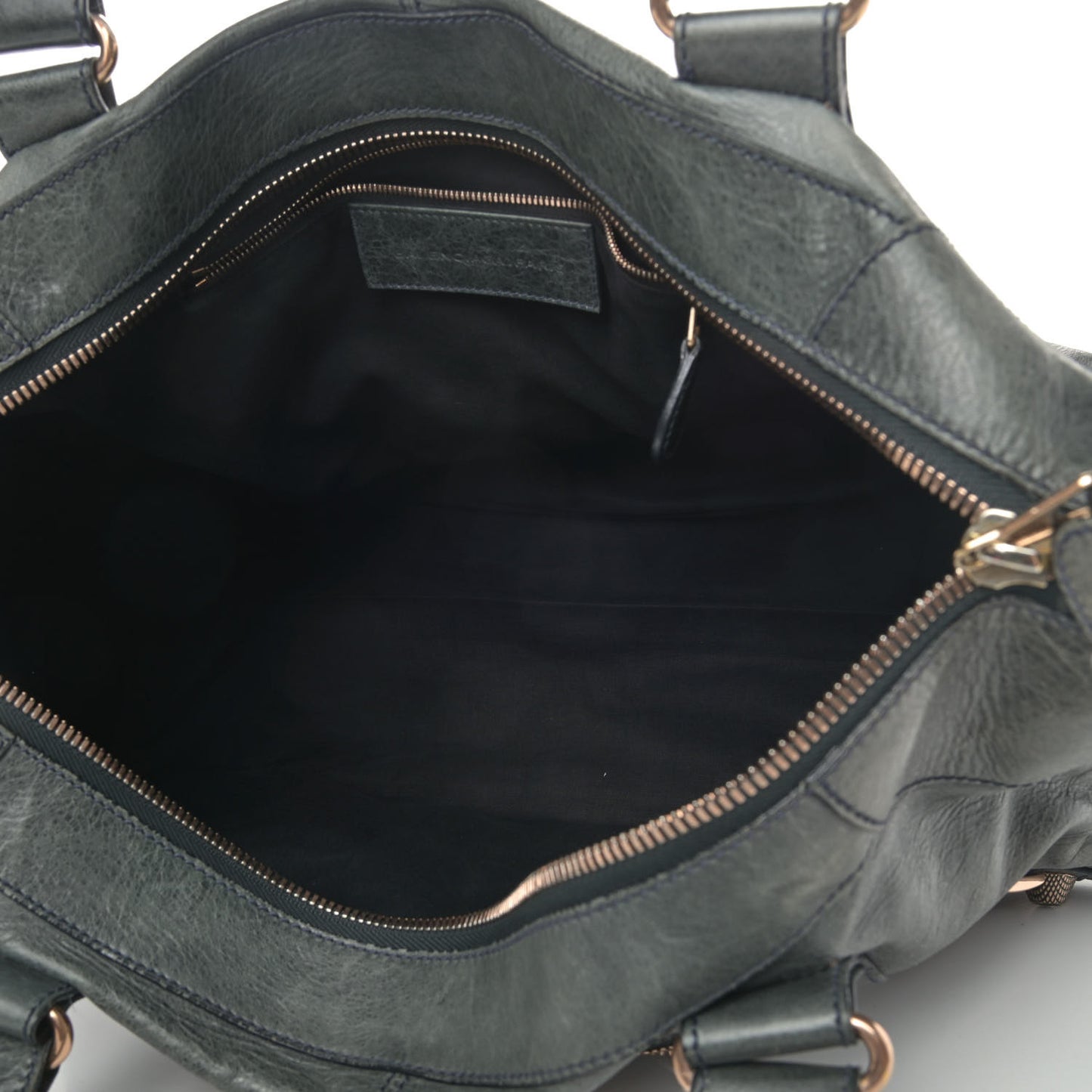 Agneau Giant 21 Rose Gold Hardware Work Anthracite