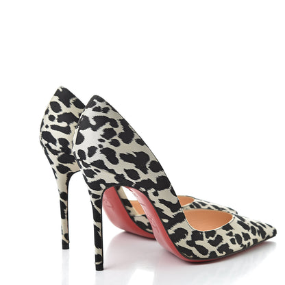 Christian Louboutin Tissu Leopardino Iriza 100 Pumps 36.5 Black 4 of 8