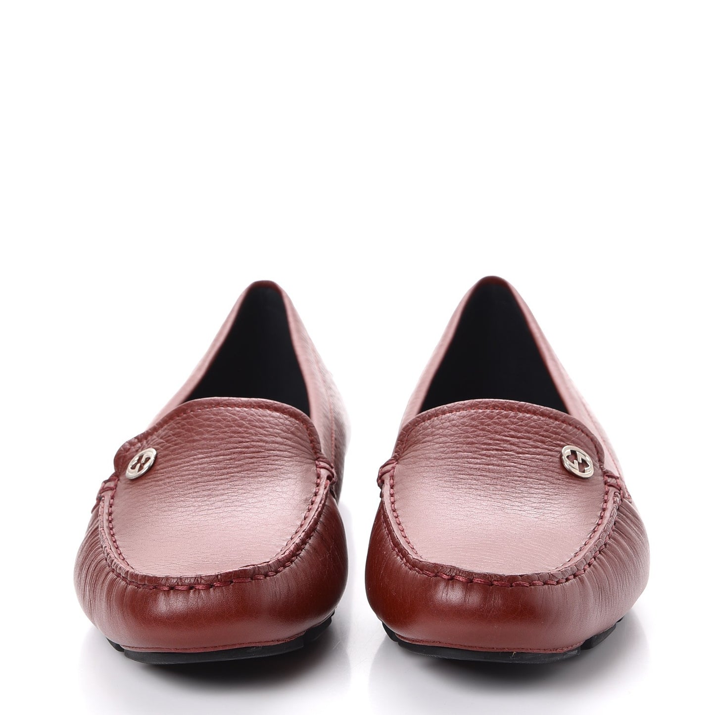 Cellarius Soft Interlocking G Driver Loafers 40 Deep Carminio