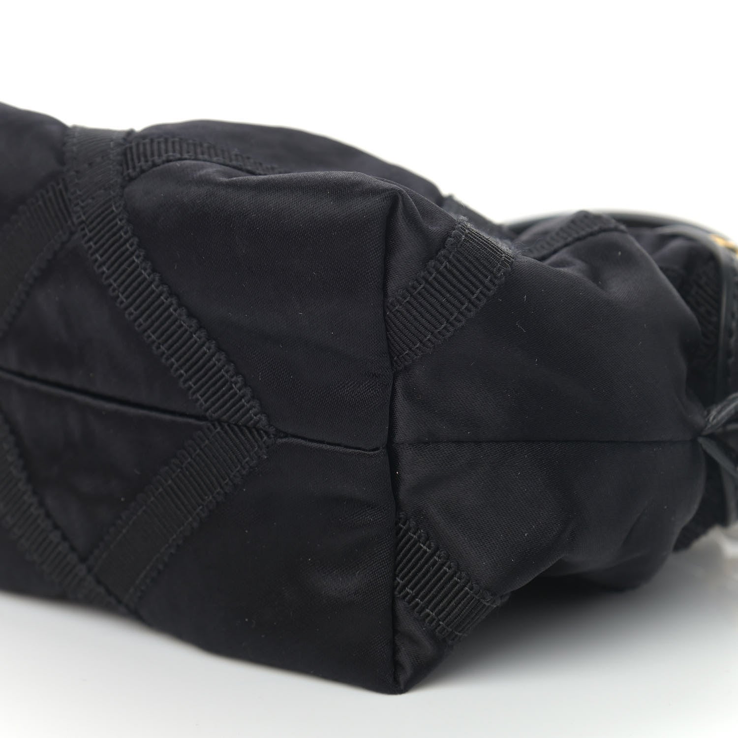 Chanel Nylon Grosgrain Quilted Lifestyle Clutch with Chain Black 10 of 10