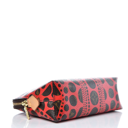 Louis Vuitton Monogram Kusama Pumpkin Dots Cosmetic Pouch Red 4 of 11