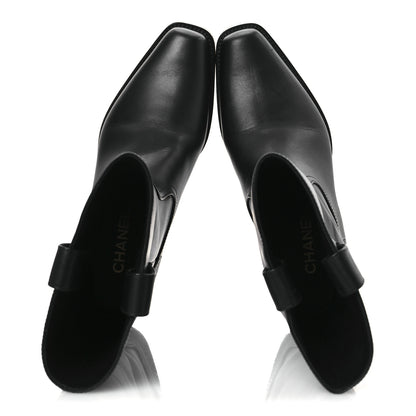 Chanel Calfskin CC High Boots 39.5 Black 2 of 13