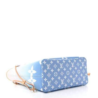 Louis Vuitton Monogram Giant By The Pool Neverfull MM Blue 4 of 10