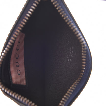 Gucci Calfskin GucciGhost Coin Case Card Holder Blue Agata Hibiscus Red 5 of 8
