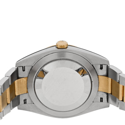 Rolex Stainless Steel 18K Yellow Gold 41mm Oyster Perpetual Datejust Watch Black 126333 4 of 5