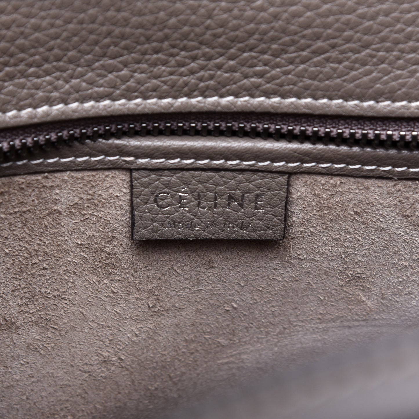 Drummed Calfskin Nano Luggage Souris