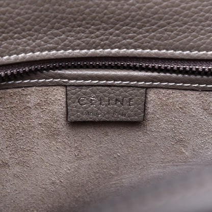 Celine Drummed Calfskin Nano Luggage Souris 8 of 10