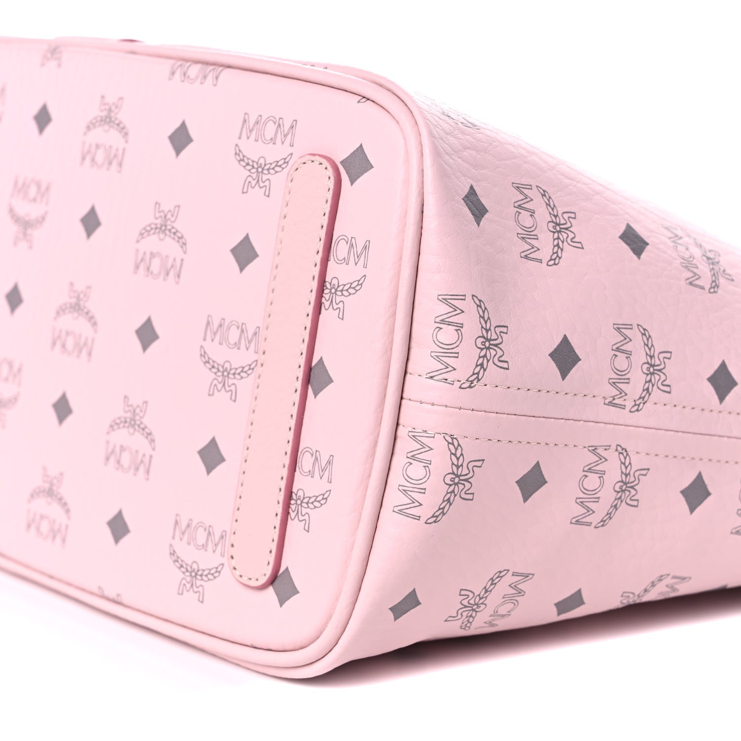 MCM Visetos Medium Liz Reversible Shopper Tote Powder Pink 7 of 13