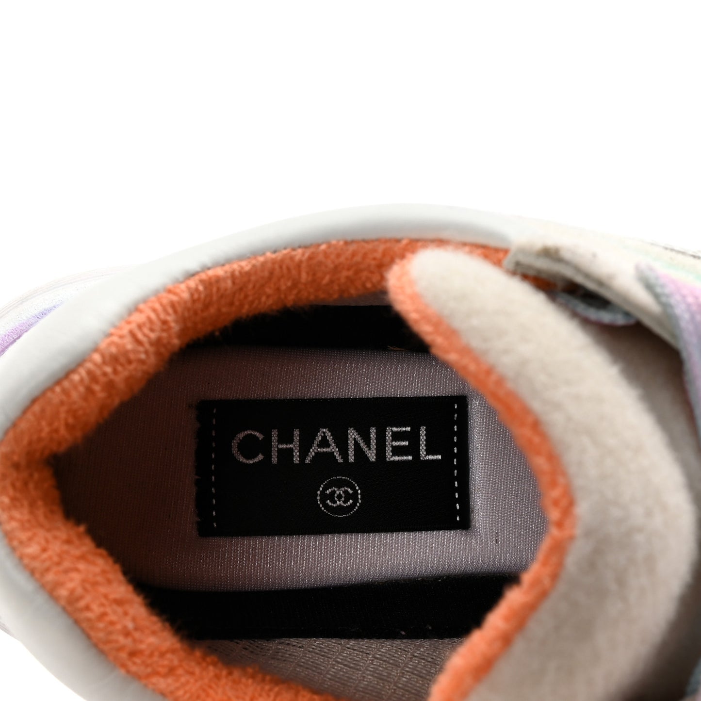 Wool Suede Calfskin CC Sneakers 36.5 Multicolor