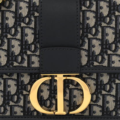 Christian Dior Oblique 30 Montaigne Flap Bag Blue 8 of 11