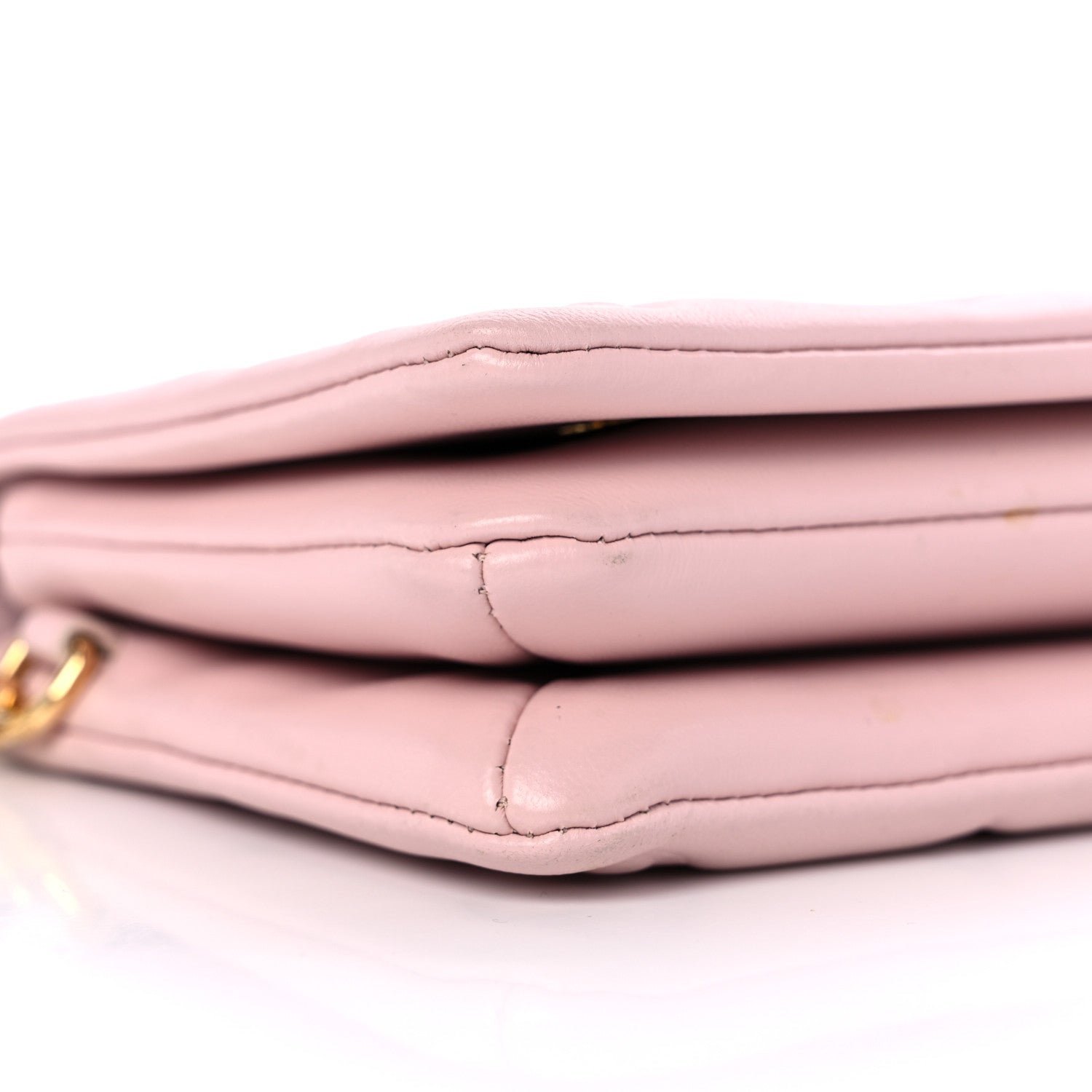 Louis Vuitton LOUIS VUITTON Lambskin Embossed Monogram Pochette Coussin Rose 7 of 9