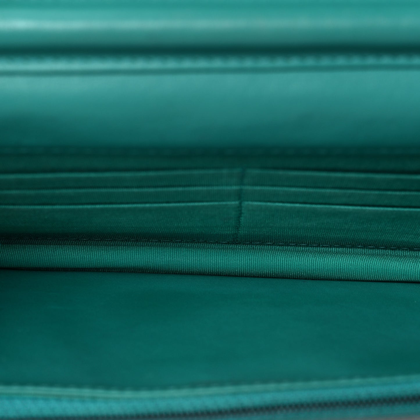 Lambskin Quilted Boy Wallet On Chain WOC Turquoise