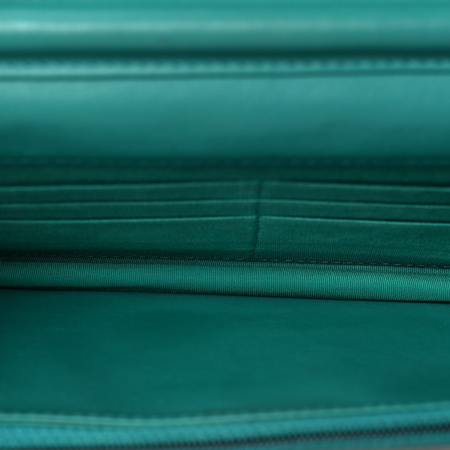 Chanel Lambskin Quilted Boy Wallet On Chain WOC Turquoise 6 of 9