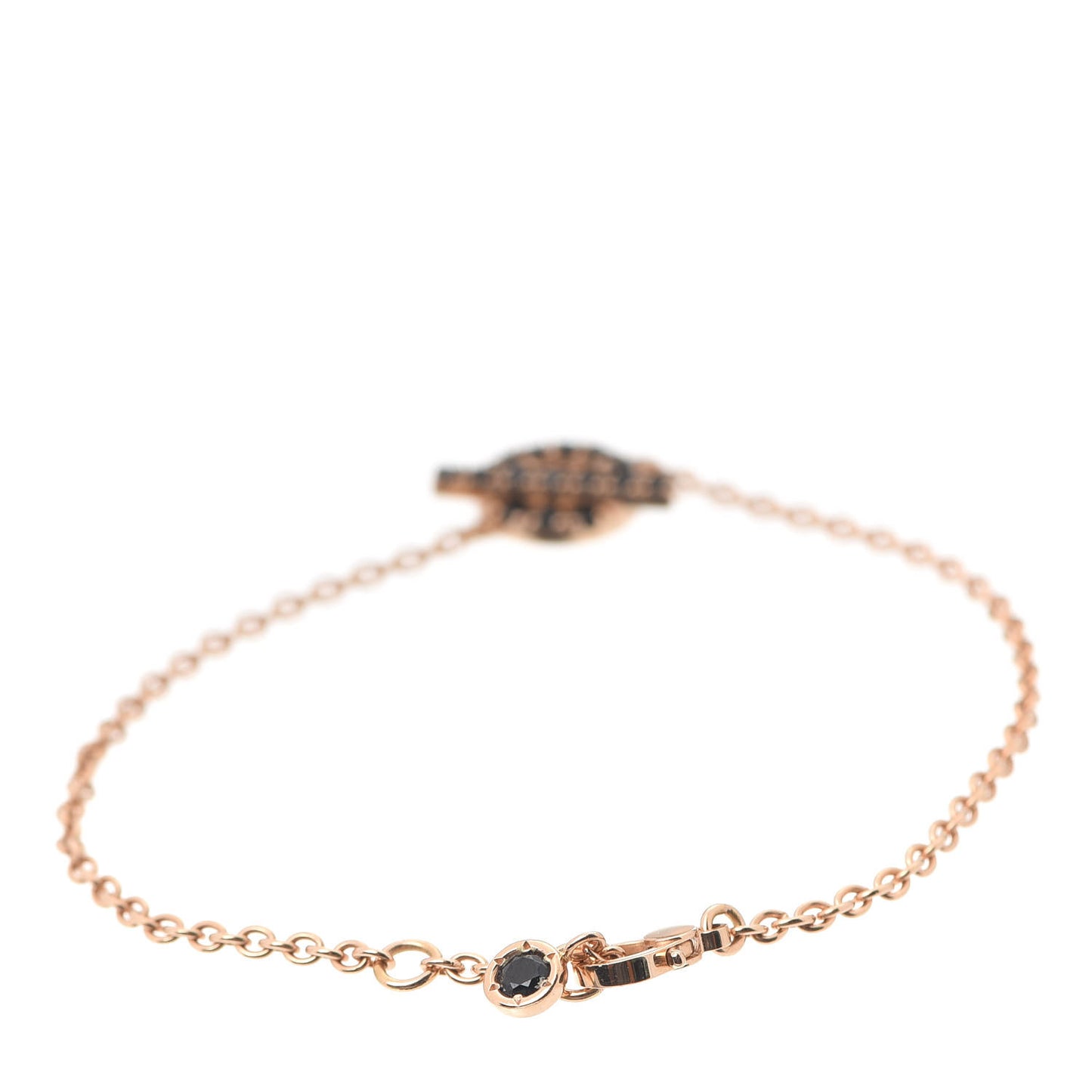 18K Rose Gold Black Spinel Finesse Bracelet LG