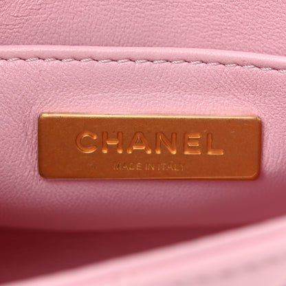 Chanel Lambskin Quilted Mini Flap Top Handle Bag Light Pink 5 of 10