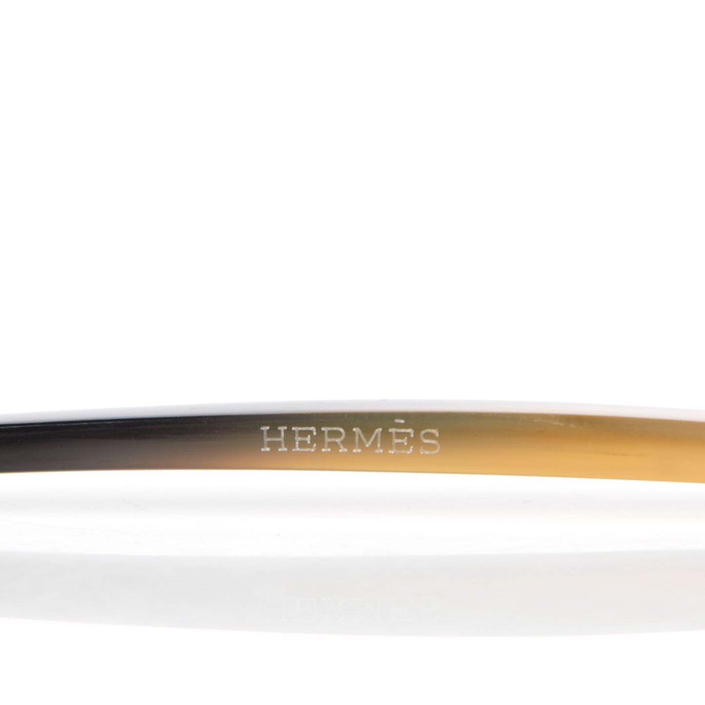 Buffalo Horn Curved H Droit Hair Pick