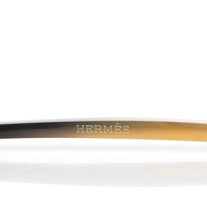 Hermes Buffalo Horn Curved H Droit Hair Pick 3 of 4
