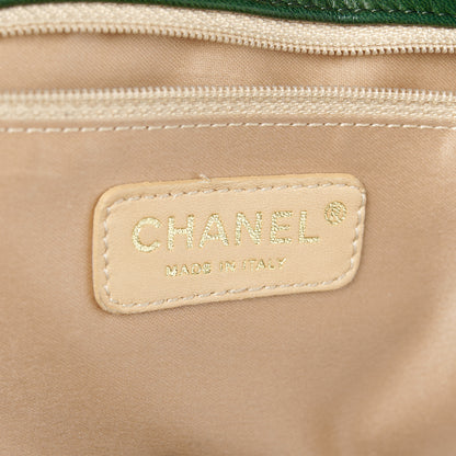 Chanel Lambskin Bubble Quilt Accordion Flap Dark Green 6 of 10
