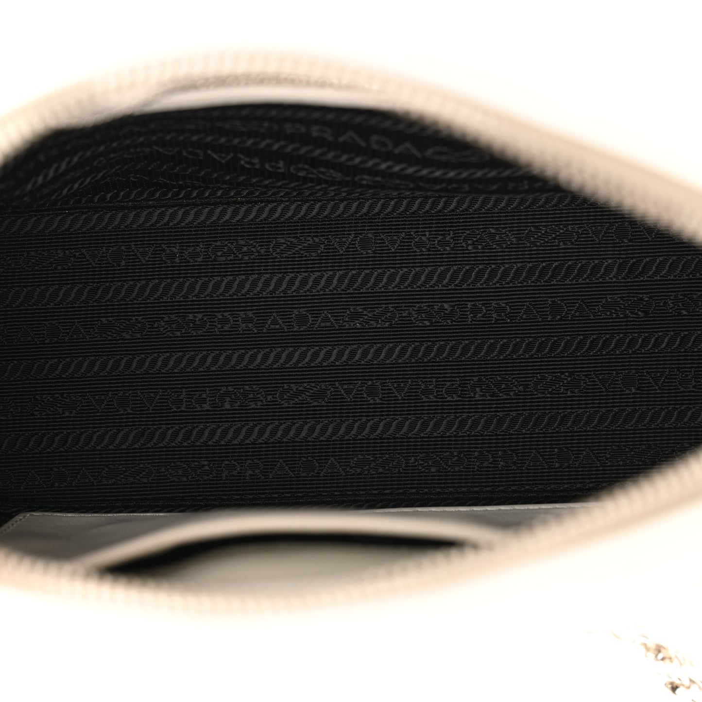 Soft Calfskin Diagramme Crossbody Bag White