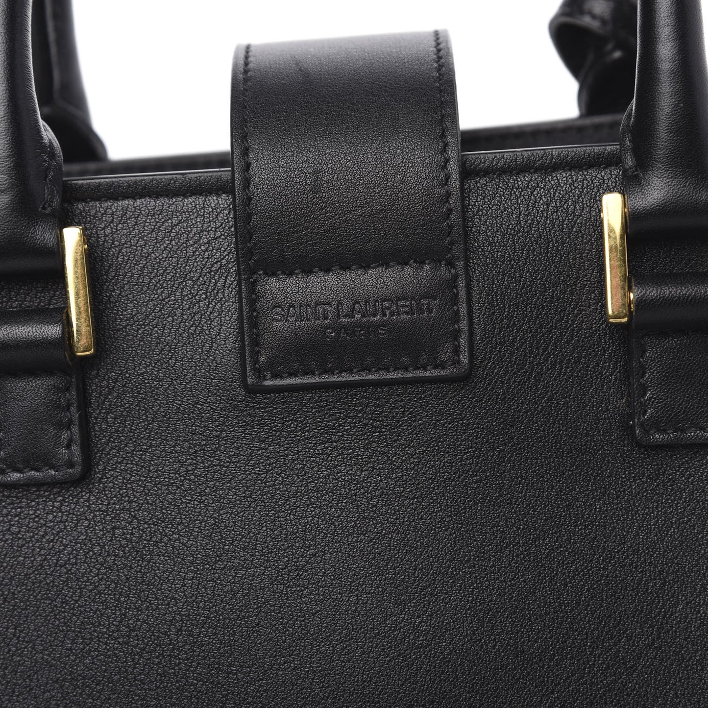Calfskin Monogram Baby Cabas Black