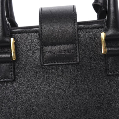 Saint Laurent Calfskin Monogram Baby Cabas Black 10 of 10