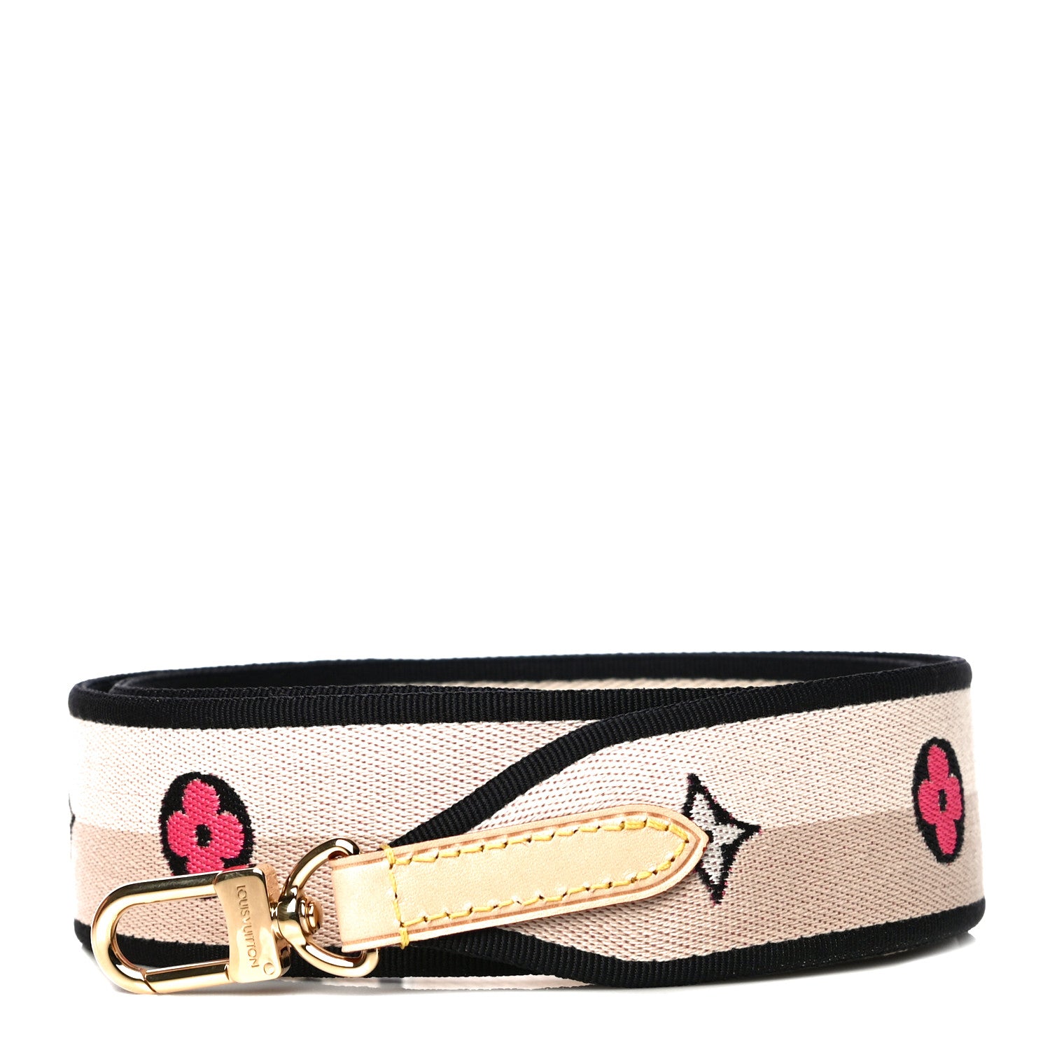 Louis Vuitton Jacquard Speedy Bandouliere 20 Shoulder Strap Black 1 of 6