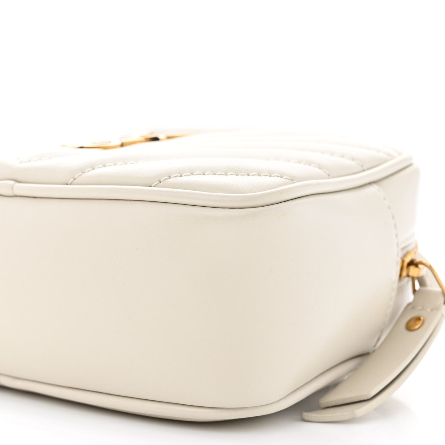 Calfskin Matelasse Monogram Lou Belt Bag Ivory