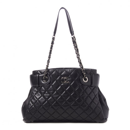 Chanel Lambskin Quilted Small Coco Loop Tote Black 1 of 9