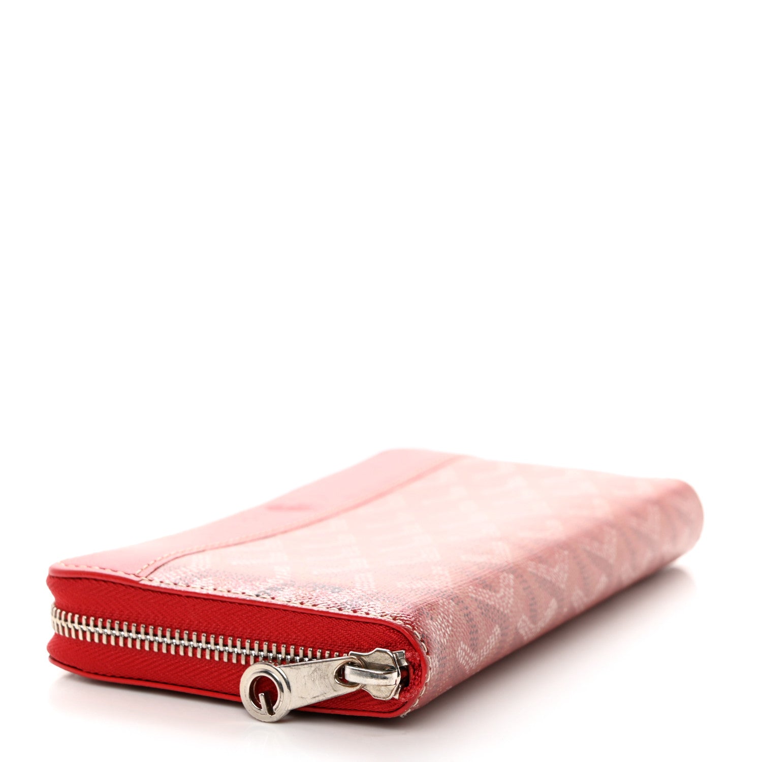 Goyard Goyardine Matignon Zip Around GM Wallet Red 4 of 9
