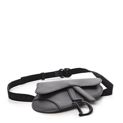 Christian Dior Ultra Matte Calfskin Saddle Belt Bag Black 3 of 9