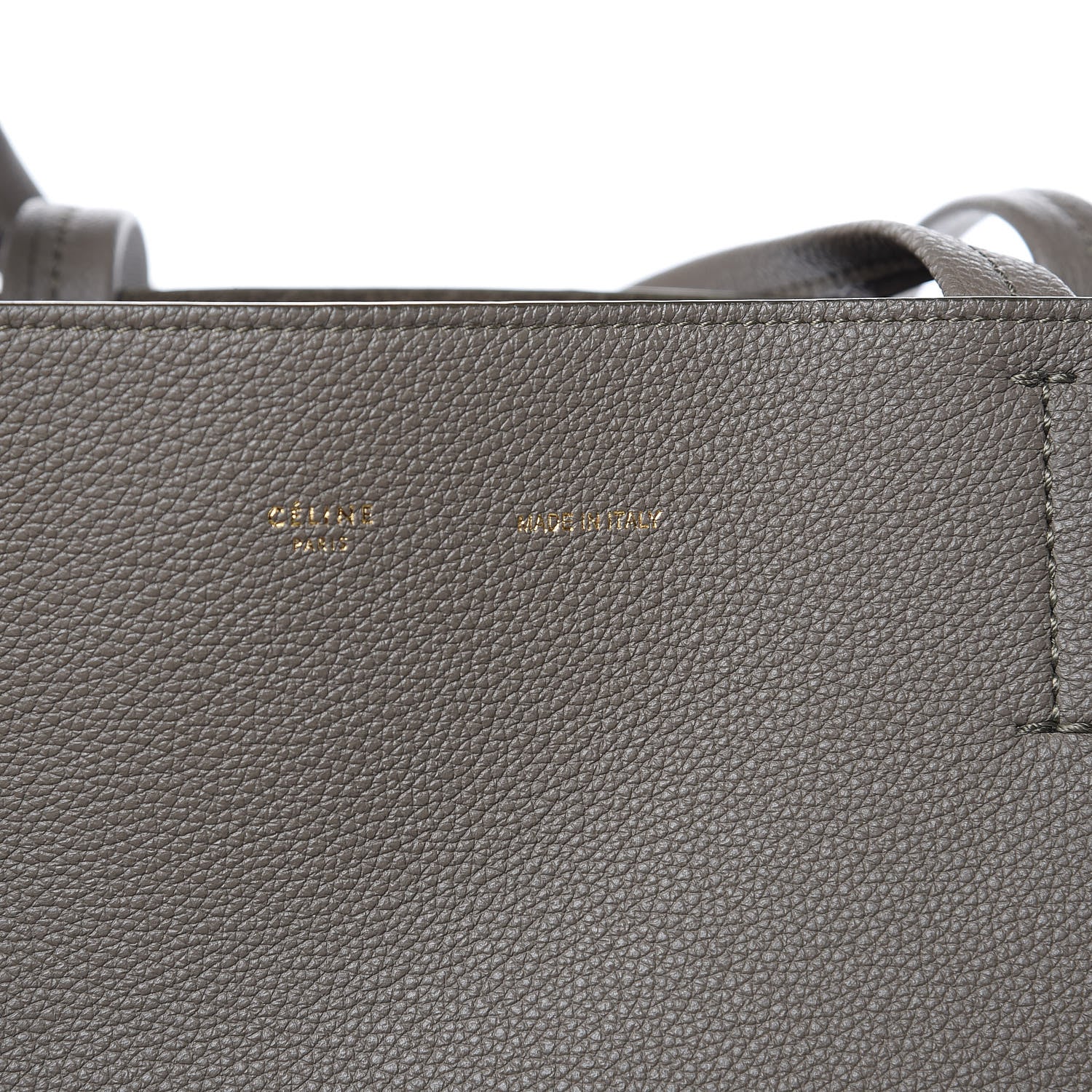 Celine Soft Grained Calfskin Small Belt Cabas Phantom Taupe 7 of 12