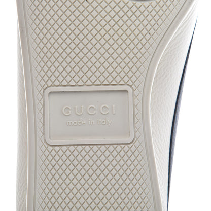Gucci Calfskin Mens Web Falacer Sneakers 6.5 White Blue 5 of 9