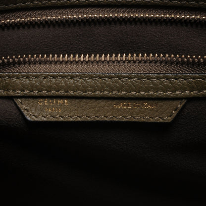 Celine Drummed Calfskin Mini Luggage Jungle 8 of 10