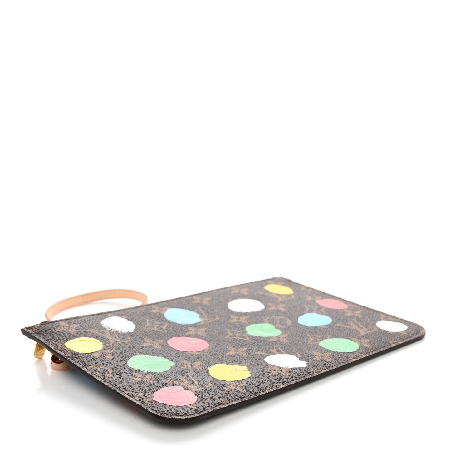 x YK Monogram Painted Dots Neverfull MM Pochette