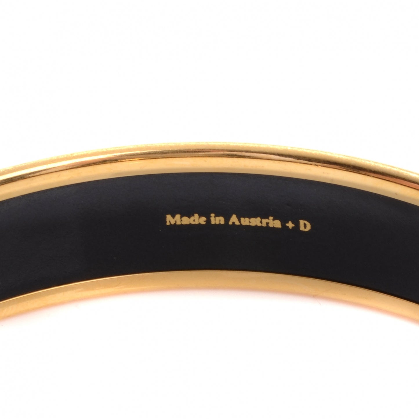 Enamel Wide Caleche Bracelet 65 Navy