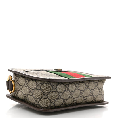 Gucci GG Supreme Monogram Web Ophidia Crossbody Bag Brown 4 of 10