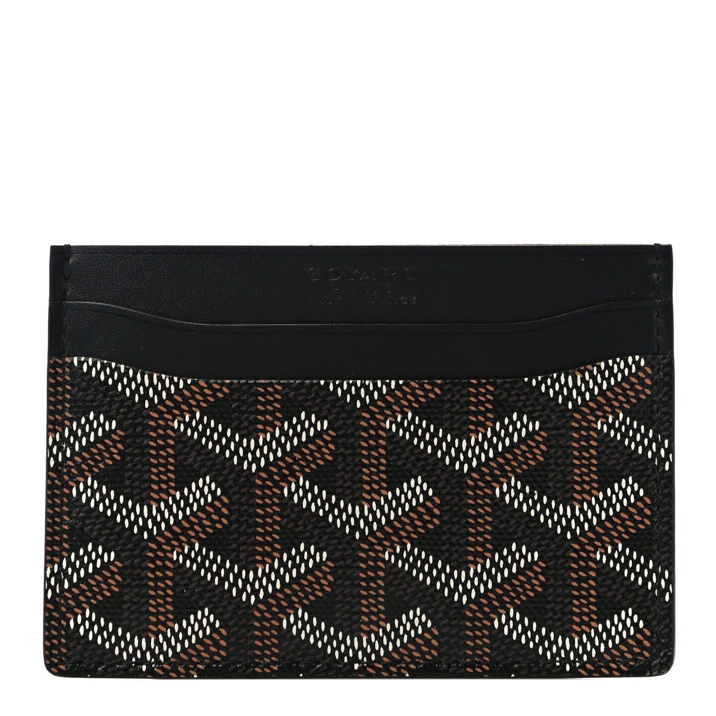 Goyardine Saint Sulpice Card Holder Black