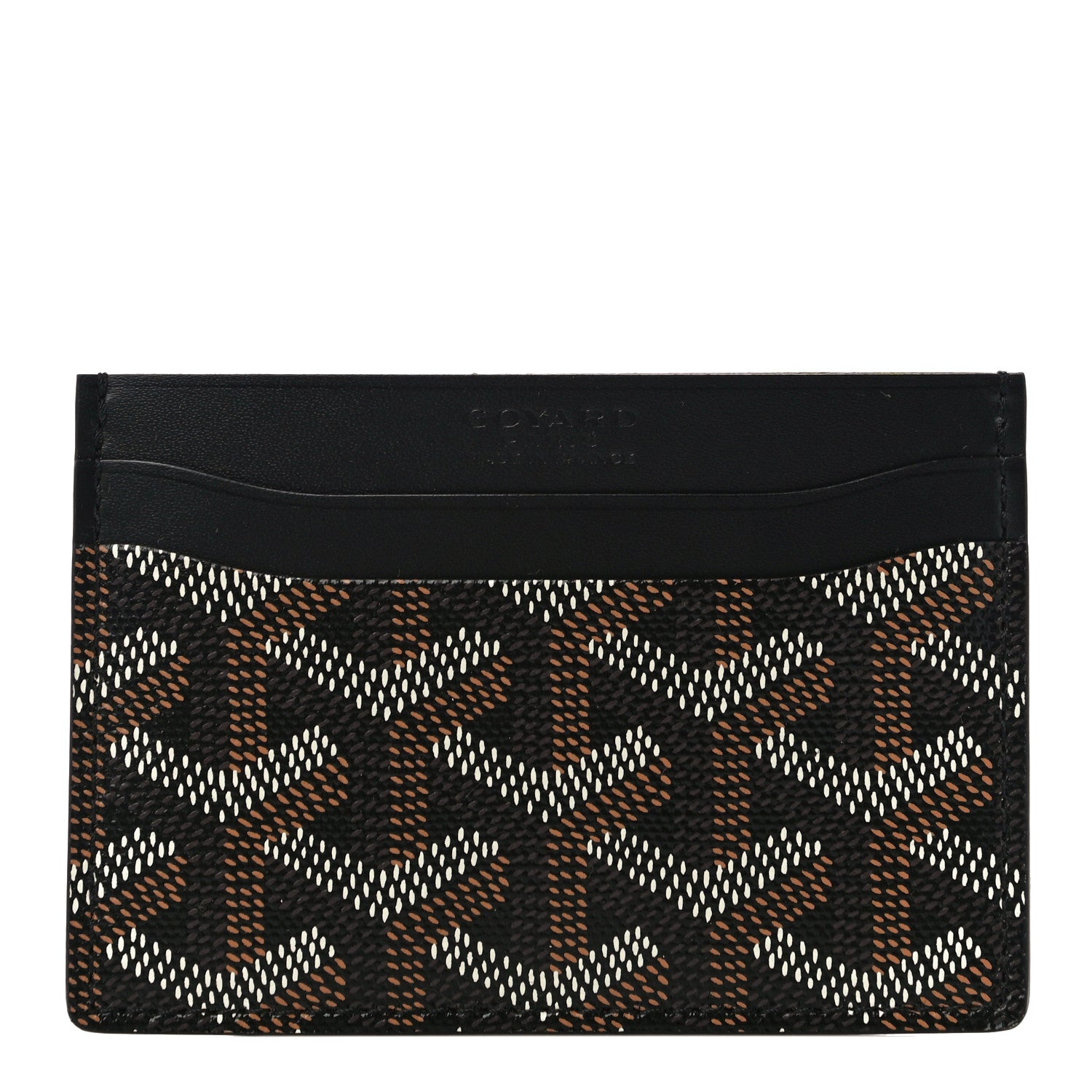 Goyard Goyardine Saint Sulpice Card Holder Black 1 of 9