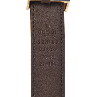 Gucci Textured Dollar Calfskin Torchon Double G 25mm Belt New Acero 4 of 6