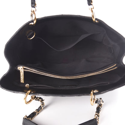 Chanel Caviar Quilted Grand Shopping Tote GST Black 5 of 11