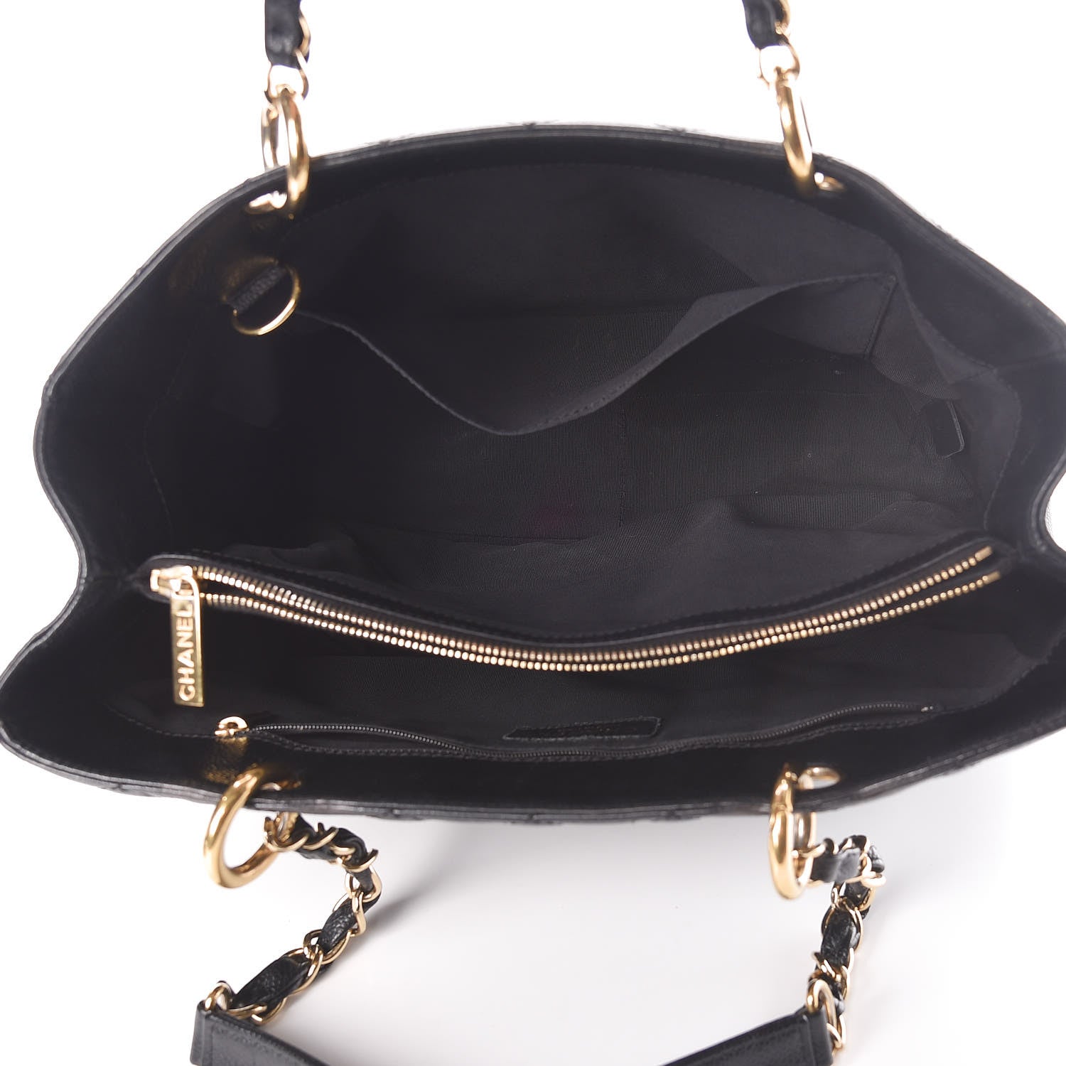 Chanel Caviar Quilted Grand Shopping Tote GST Black 5 of 11