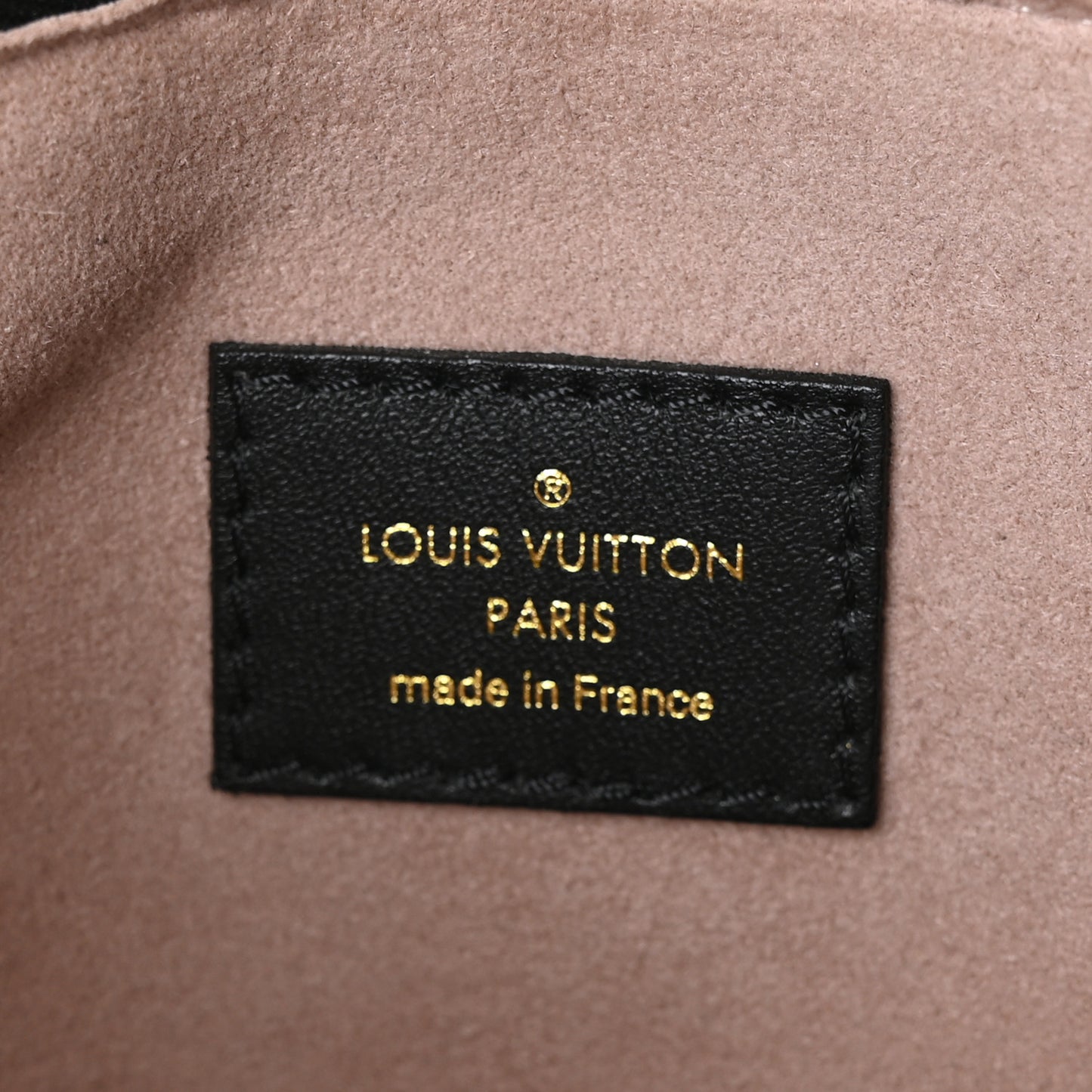 Lambskin Embossed Monogram Coussin PM Black