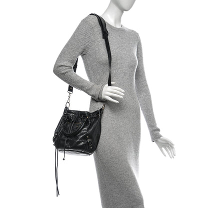 Balenciaga Agneau Classic Hardware Mini Pompon Black 2 of 6