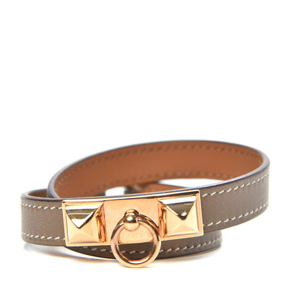 Hermes Swift Rivale Double Tour Bracelet Etoupe 1 of 6