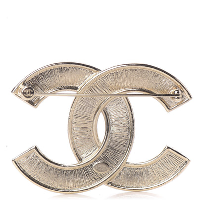 Chanel Crystal Pearl Chain Mania CC Brooch Gold 4 of 4