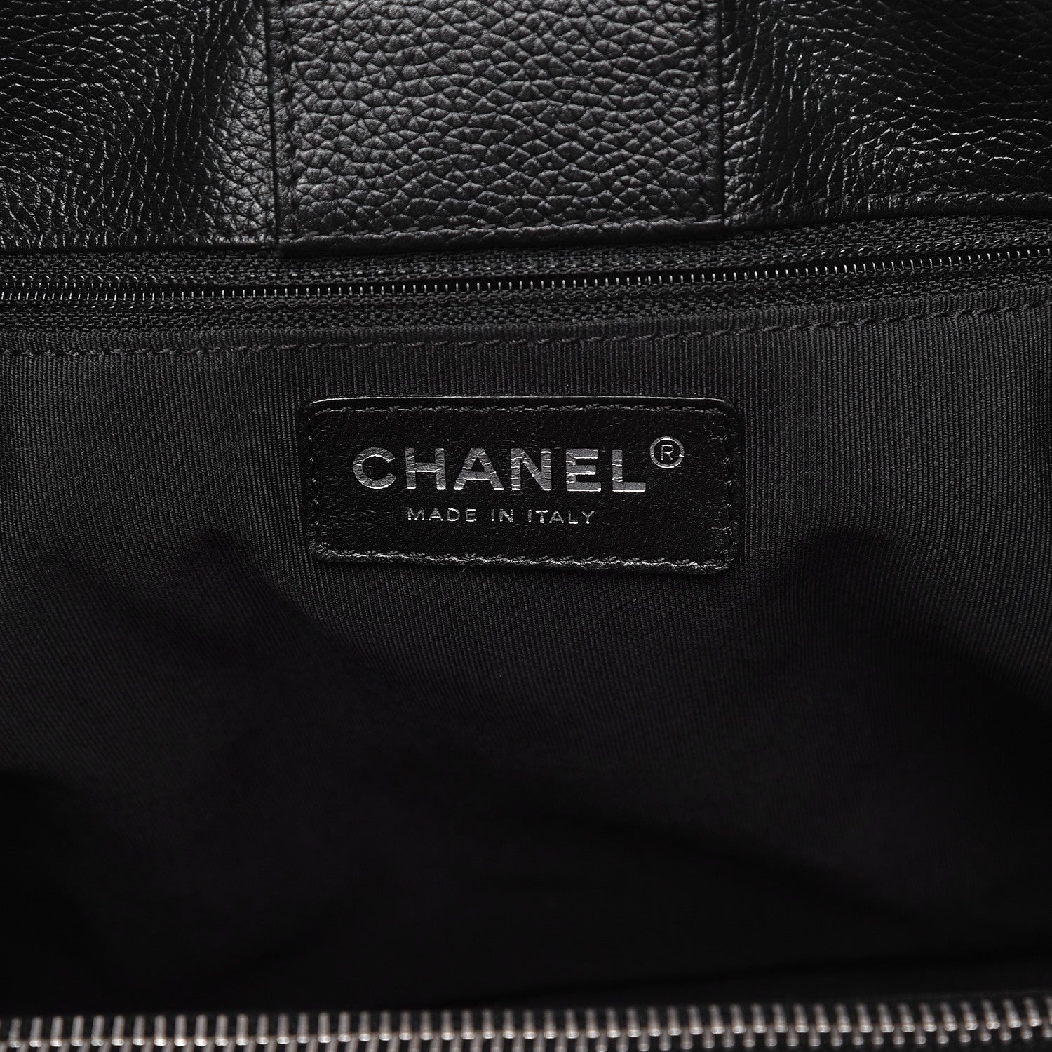 Chanel Calfskin Cerf Executive Shopper Tote Black 7 of 13