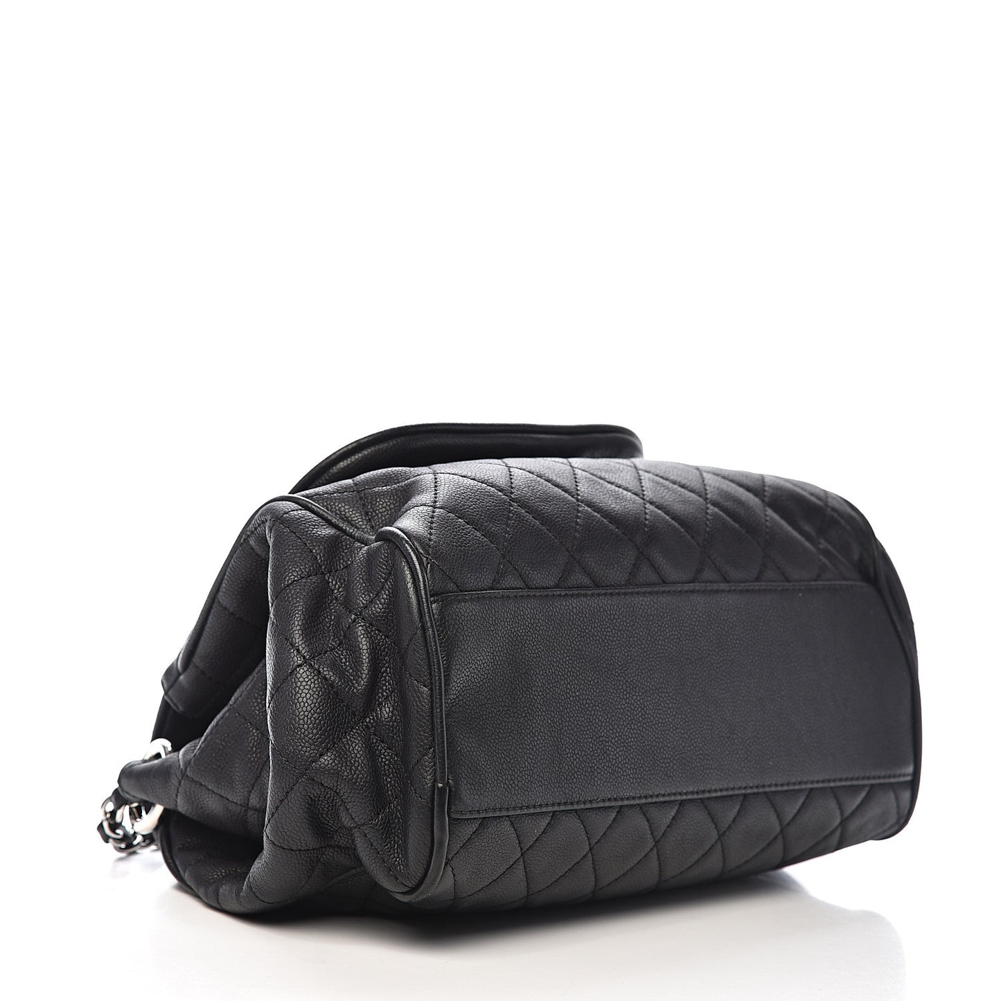 Caviar Quilted Timeless Accordion Flap Black