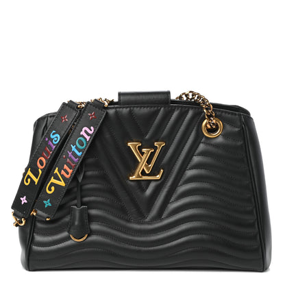 Louis Vuitton Calfskin New Wave Chain Tote Black 1 of 9