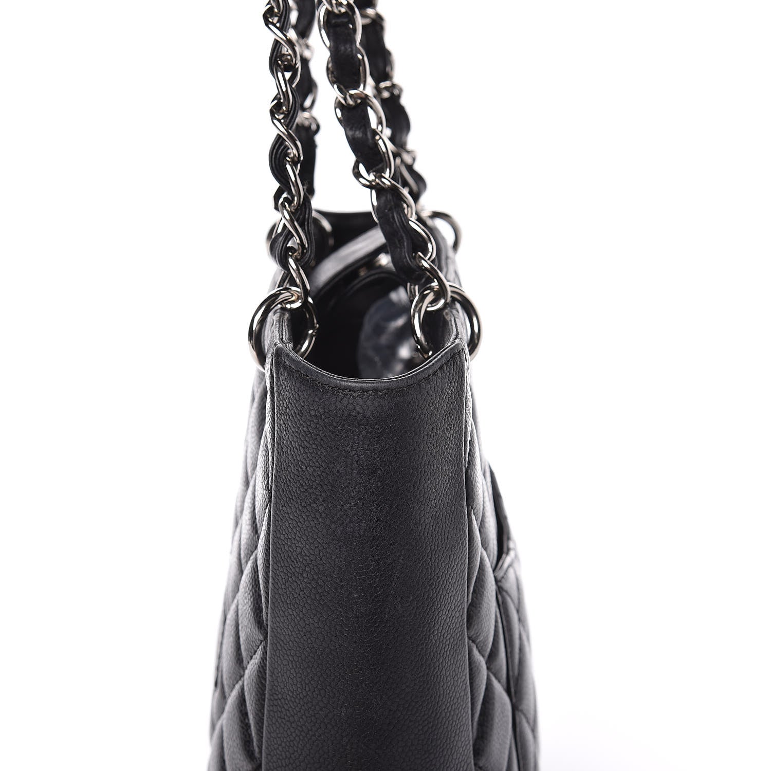 Chanel Caviar Quilted Petit Shopping Tote PST Black 16 of 22