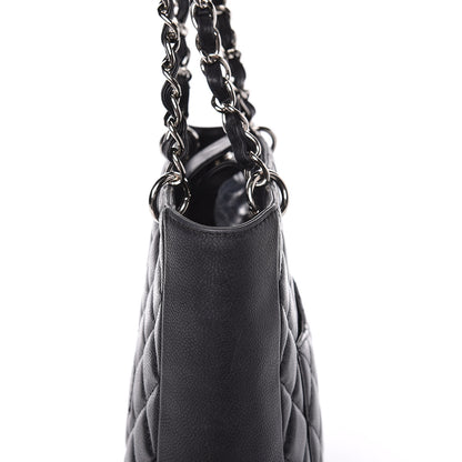 Chanel Caviar Quilted Petit Shopping Tote PST Black 16 of 22